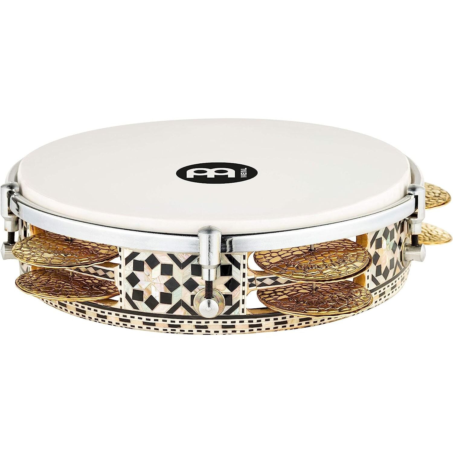 Meinl AERIQ1 Artisan 8 3/4'' Riq Drum (White Pearl Mosaic Royale)