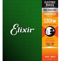 Elixir 15432 Nanoweb Medium Tek Bas Gitar Teli (130)