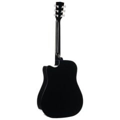 CORT EARTH60CEBK ELEKTRO AKUSTİK GİTAR, SİYAH, CUTAWAY