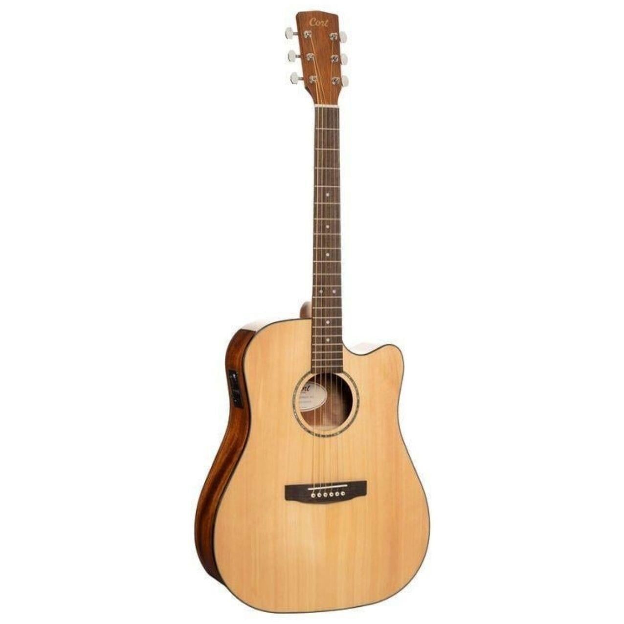 CORT EARTH60CENAT ELEKTRO AKUSTİK GİTAR, NATUREL, CUTAWAY