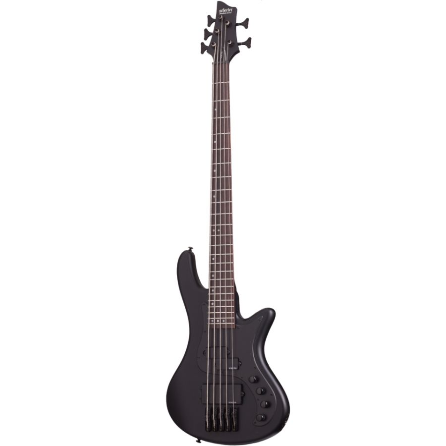 Schecter Stiletto Stealth-5 Bas Gitar (Satin Black)