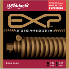 DADDARIO EXPPBB170 AKUSTİK BAS GİTAR TEL SETİ, 45-100, COATED PHOSPHOR BRONZE