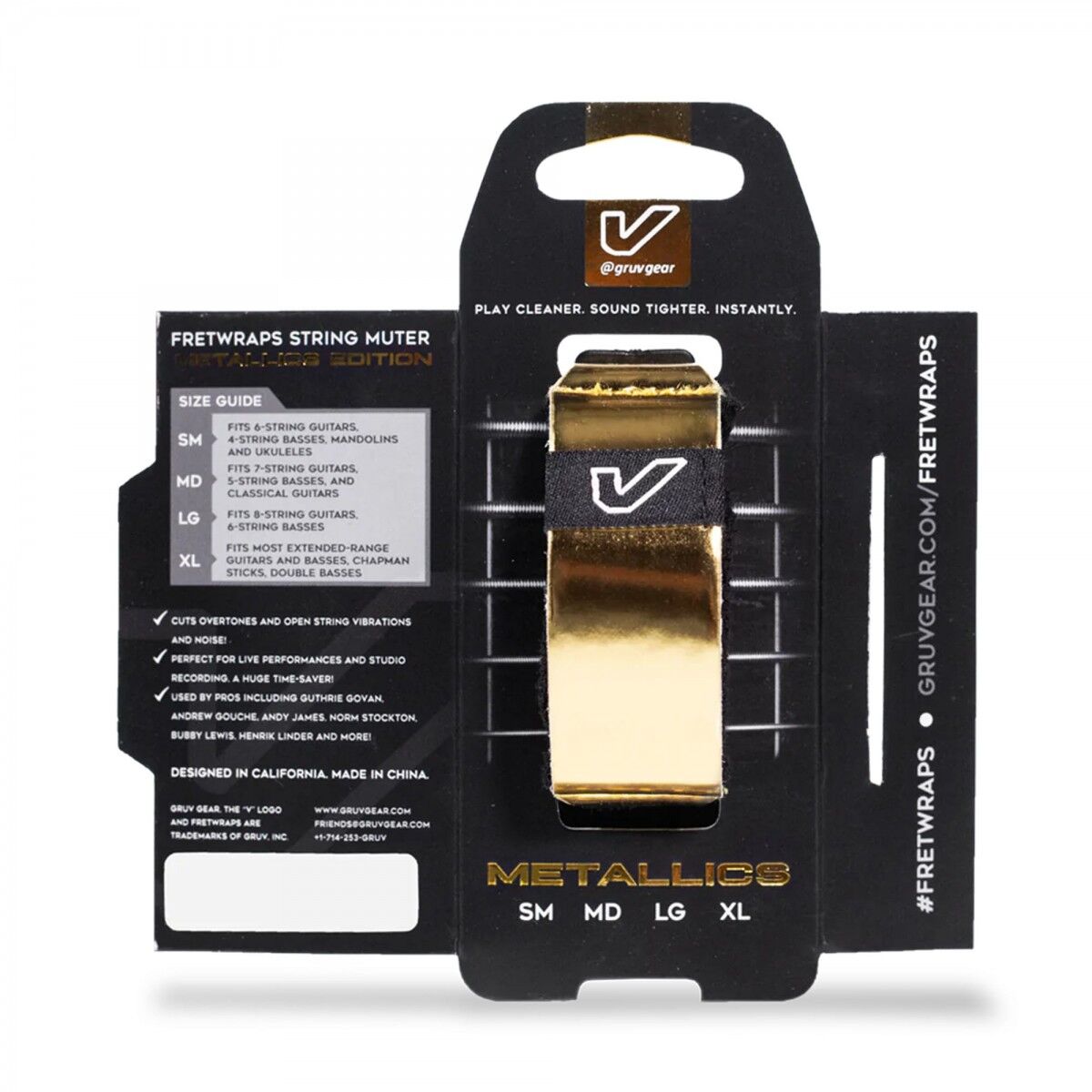 Gruv Gear Fretwrap Metals Gold - Small