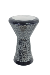 Profesyonel Döküm Darbuka 22cm Gri Desenli