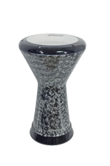 Profesyonel Döküm Darbuka 22cm Gri Desenli