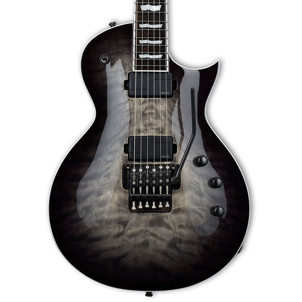 ESP E-II Eclipse Quilted Maple Charcoal Burst Elektro Gitar