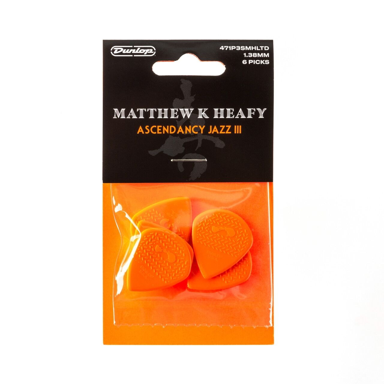 Jim Dunlop Matt Heafy Max Grip Att Heafy Ascendancy 6'lı Paket Jazz III Pena