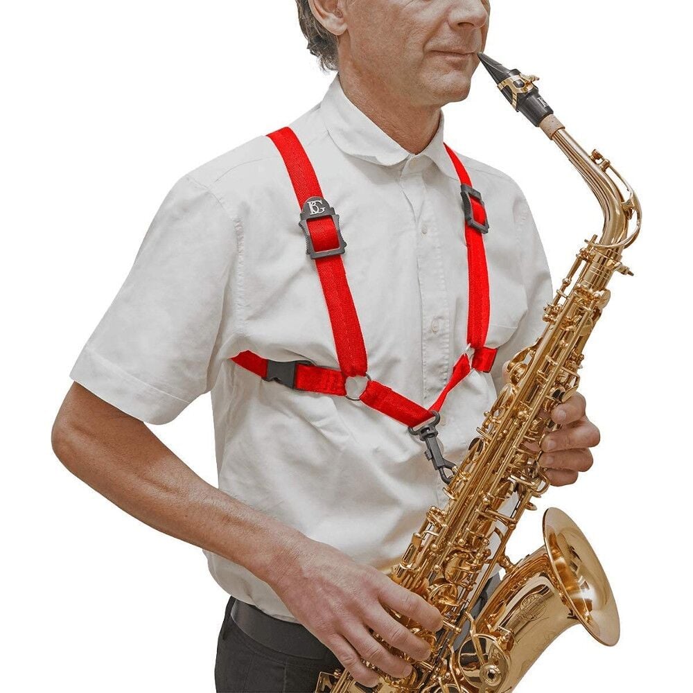 BG S409SH Alto ve Tenor Saksafon Askısı (Kırmızı)