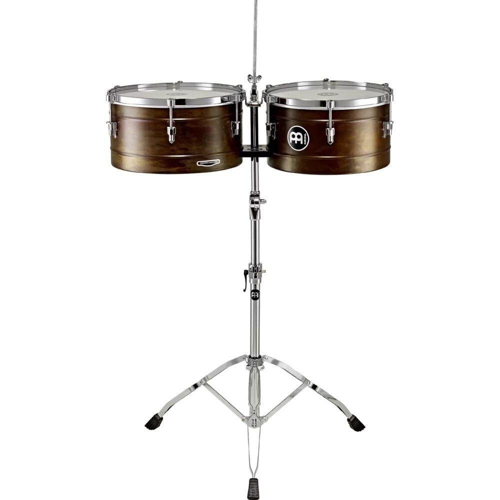 Meinl Marathon Series Standlı 14+15'' Timbale (Rusty Retro Antique Finish)