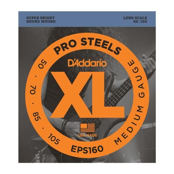 DADDARIO EPS160 BASS GİTAR TEL SETİ, XL, 50-105, PROSTEELS, MEDIUM