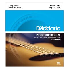 DADDARIO EPBB170 AKUSTİK BAS GİTAR TEL SETİ, LONG SCALE, 45-100, PHOSPHOR BRONZE