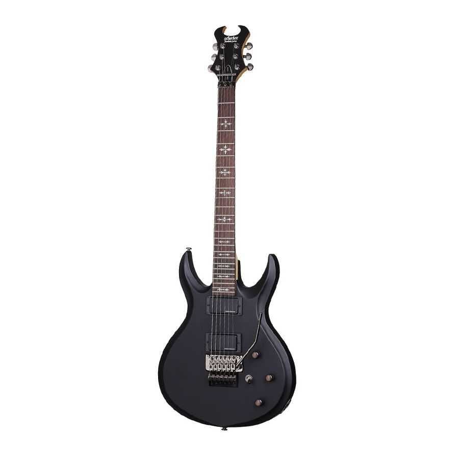 Schecter Devil 6 FR Elektro Gitar (Satin Black)