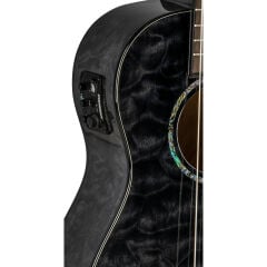 Lanikai QM-BKCEG Quilted Maple Guitalele