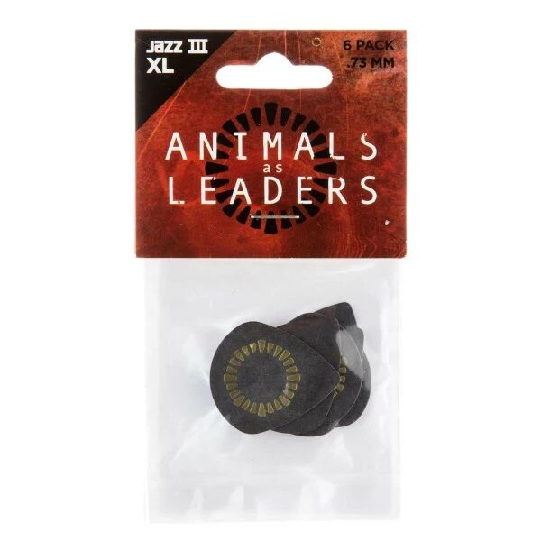 Jim Dunlop AALP04 Animals As Leaders Javier Reyes Tortex Jazz III XL 6'lı Paket Pena (0.73 mm)