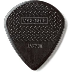 Jim Dunlop 471P3S Nyl Max Grip Jazz III 6'lı Paket Pena (Siyah)