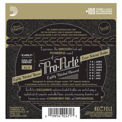 DADDARIO EJ45LP PRO-ARTE KLASİK GİTAR TEL SETİ, LIGHTLY POLISHED