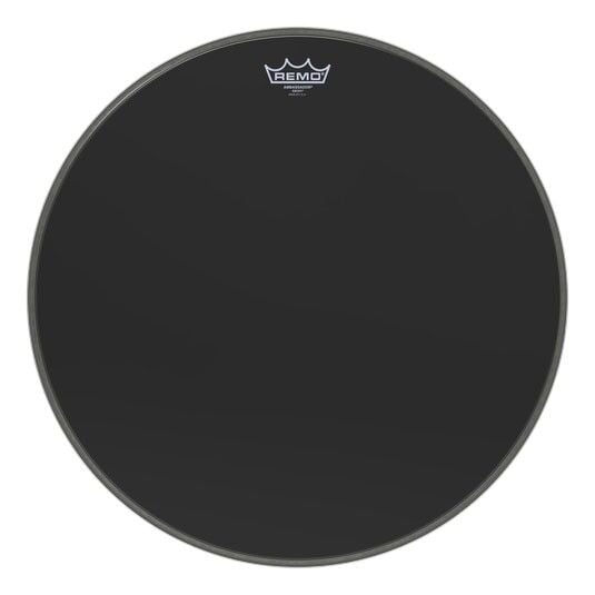 REMO ES-1022-00 22 inç AMBASSADOR® EBONY Bas Davul Derisi