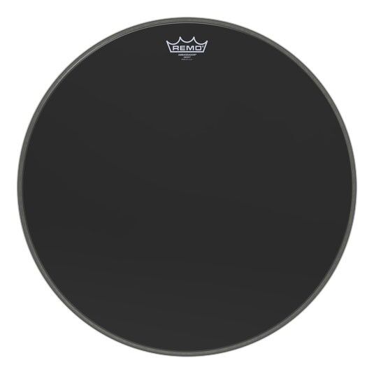 REMO ES-1018-00 18 inç AMBASSADOR® EBONY Bas Davul Derisi