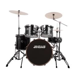 Jinbao JBP1212A 5 Parça Çocuk Davul Seti (Siyah)